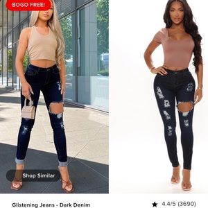 Fashion Nova Glistening Jeans